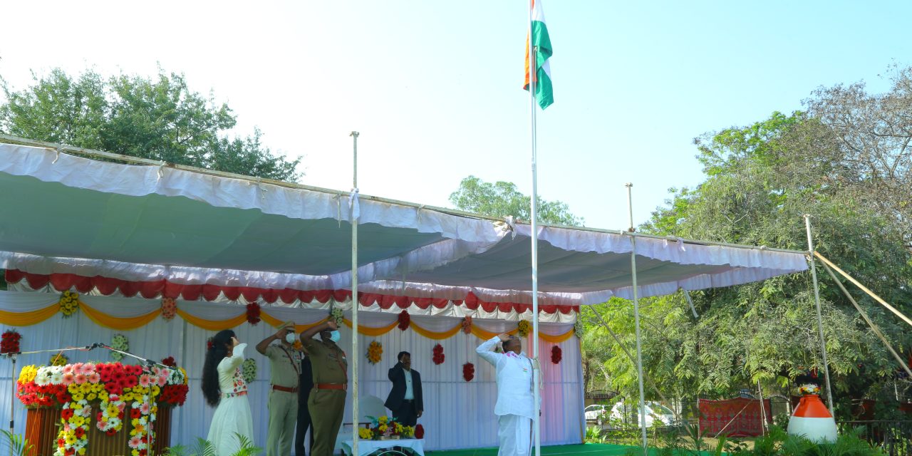 72nd Republic Day celebrated at the University of Hyderabad