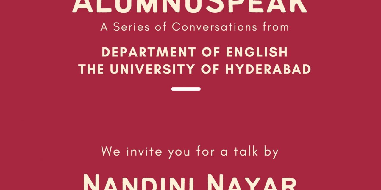 AlumnuSpeak with Nandini Nayar