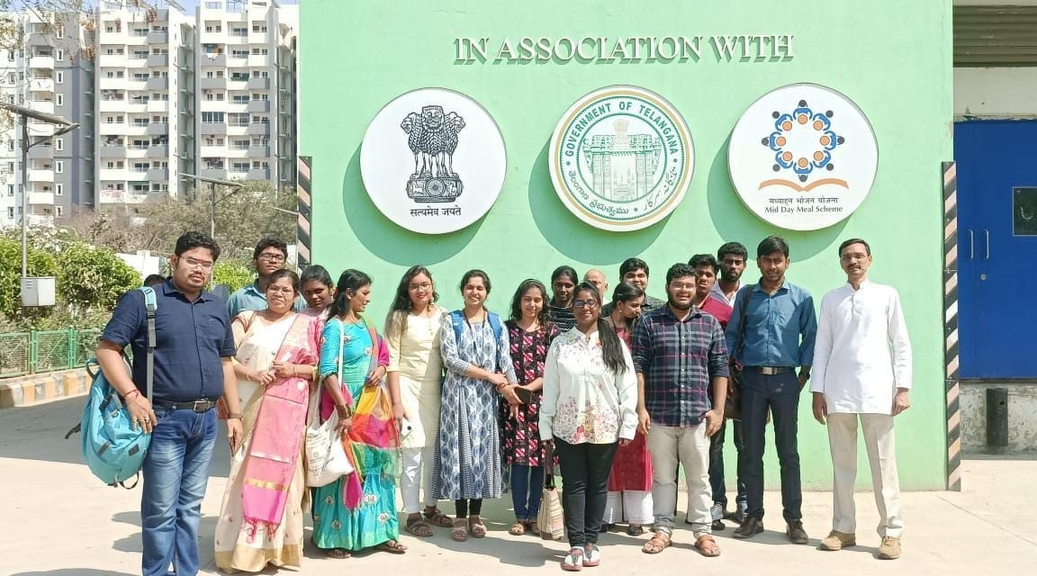 Students of the Department of Sanskrit Studies visited 33rd Community Kitchen of Akshaya Pātra