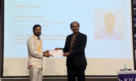 Rasayanam Research Award 2023 for A. Vinod Kumar