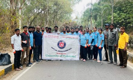 NSS Clean-Up Drive from South Gate to South Campus Circle