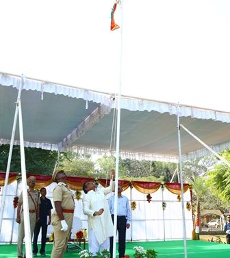 71st Republic Day celebrated at University of Hyderabad