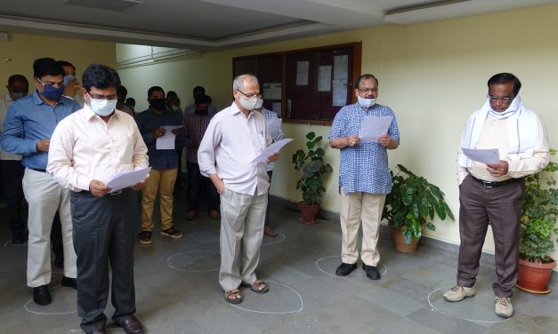 UoH Employees undertake the Integrity Pledge as part of Vigilance Awareness Week 2020