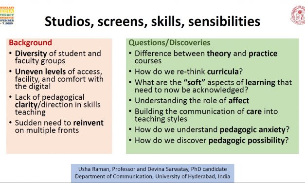 Studios, screens, skills, and sensibilities