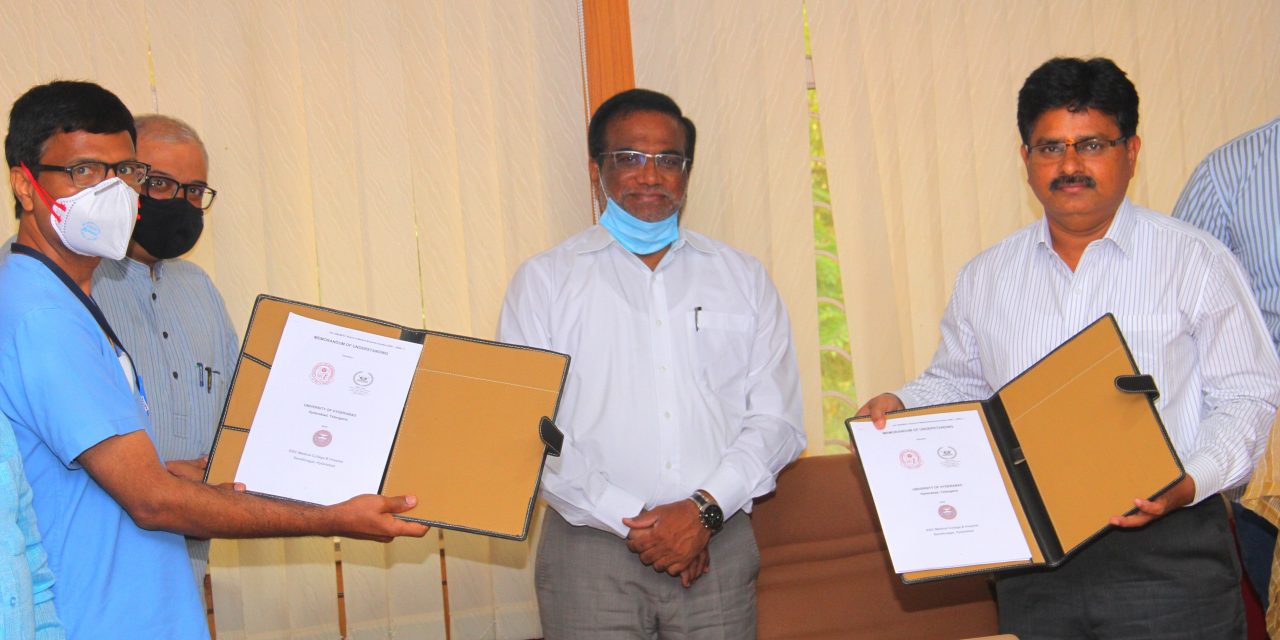 University of Hyderabad signs MoU with the ESI Medical College & Hospital