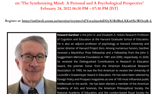 The Synthesizing Mind: A Personal and A Psychological Perspective