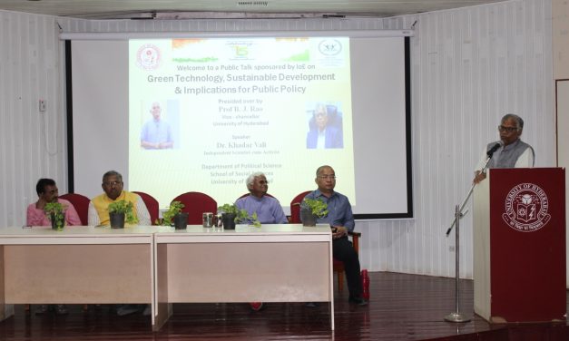 The need of the hour is Multi-disciplinary Research for Ecological Development  -Dr. Khadar Vali