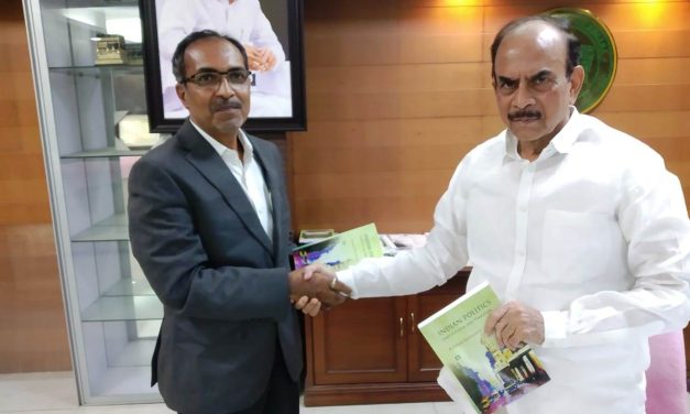 Hon’ble Home Minister of  Telangana State, Sri. Mahmood Ali launches book “Indian Politics: Institutions and Processes