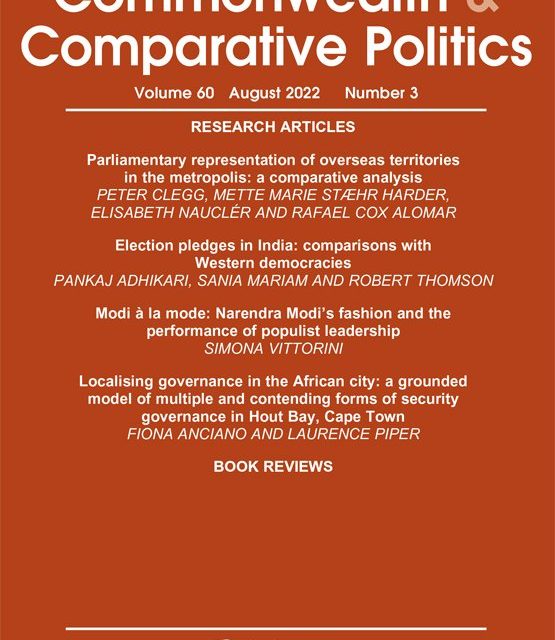 Prof K.K. Kailash invited as a member on the Editorial Board of the Journal, Commonwealth and Comparative Politics