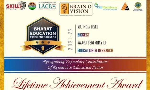 Prof. C R Rao and Dr. S Jeelani conferred with Bharath Education Excellence Awards