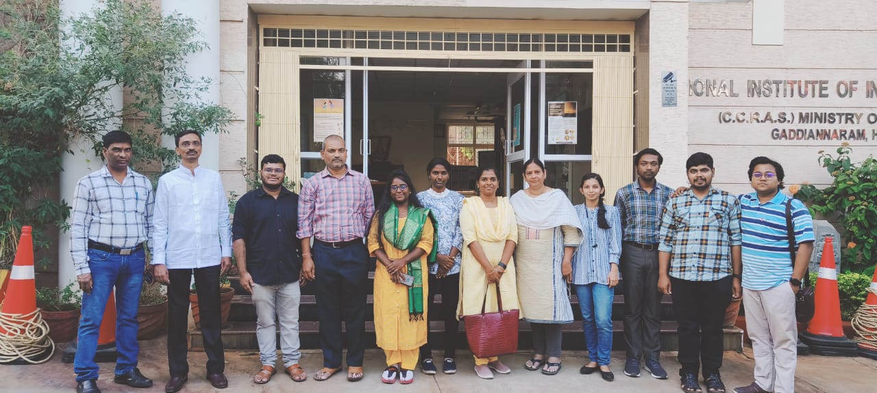 Research Scholars of the Department of Sanskrit Studies Visited NIIMH, Hyderabad