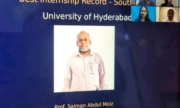 University of Hyderabad tops in Zonal Rankings in Internship Day 2023