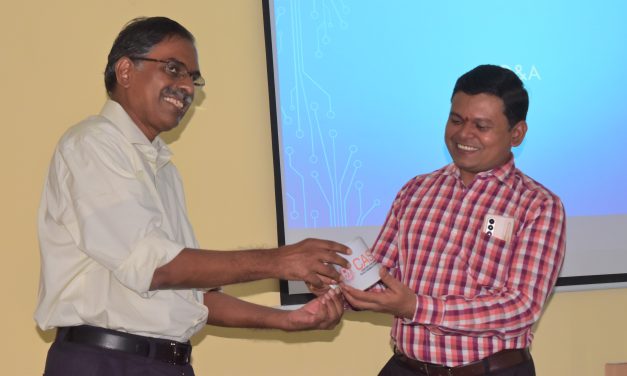 Alumnus Mr. Sriram Bommakanti speaks at Alumni Students and Industry Conclave (ASIC)