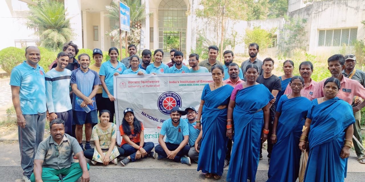 NSS Clean-Up Drive at the Old Science Complex