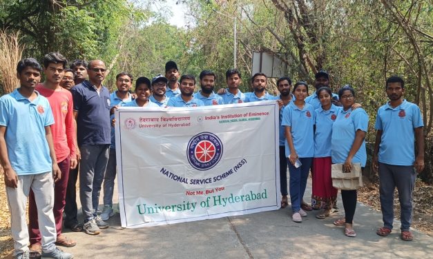 NSS Clean Up Drive at the School of Humanities