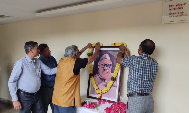 Floral tributes paid to Babu Jagjivan Ram on his 117th Birth Anniversary