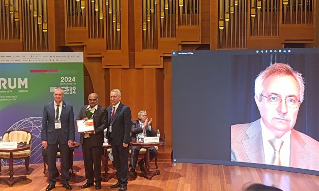 Prof. J. Prabhakar Rao conferred with Evgeny Kuzmin International Award