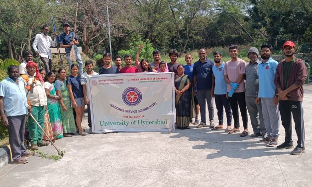 NSS Clean Up Drive at the School of Humanities