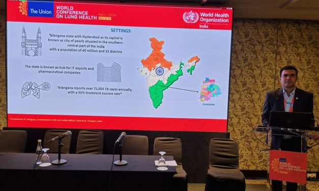 Dr. G Srigana, an alumnus, presents oral abstract at World Lung Conference 2024, Indonesia
