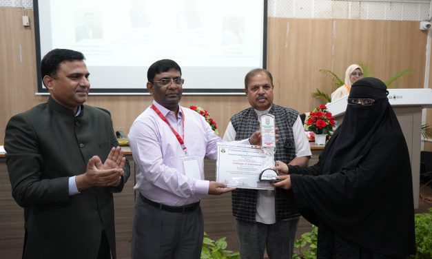 Young Scientist Award for Dr. Sarvani Jowhar Khanam