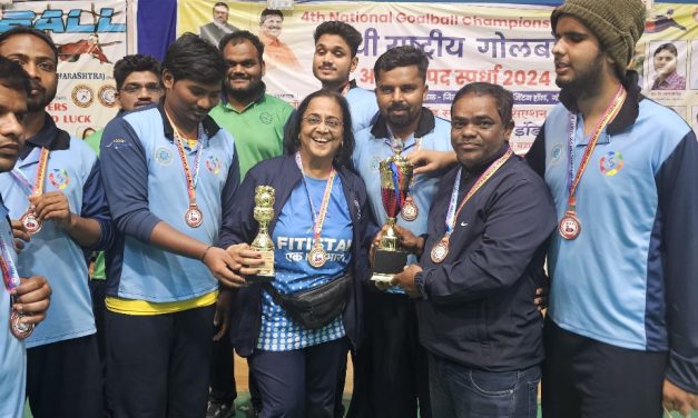 Lucky Mirani won bronze medal in the 4th Goalball National Championship