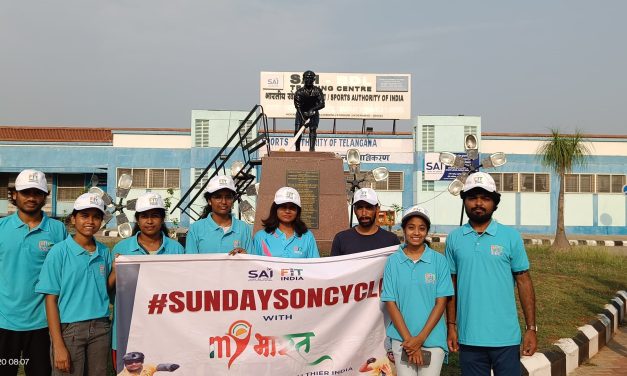 University of Hyderabad NSS Volunteers Join “Fit India – Sunday on Cycle” Initiative