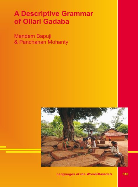 A Descriptive Grammar of Ollari Gadaba: Book co-authored by Alumnus, Dr. Mendem Bapuji