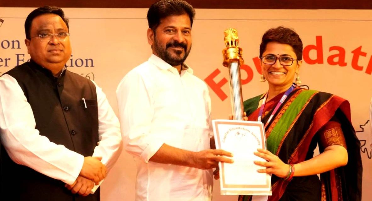 UoH Alumna, Dr. Shilpa Krishna honoured for Social Justice and Community Empowerment Work