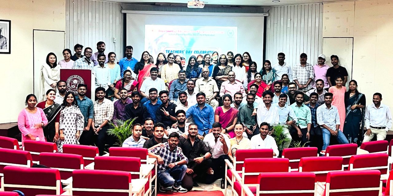 Honoring the Pillars of Education: University of Hyderabad Celebrates Teachers’ Day with Grandeur