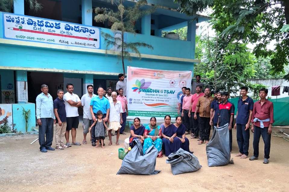 Cleaning for a Cause: UoH Team & Community Join Hands for Swachhata Hi Seva Campaign!