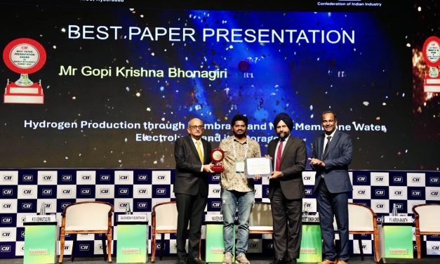 Gopi Krishna Bhonagiri wins Best Oral Presentation Award at CII Energy Efficiency Summit 2025
