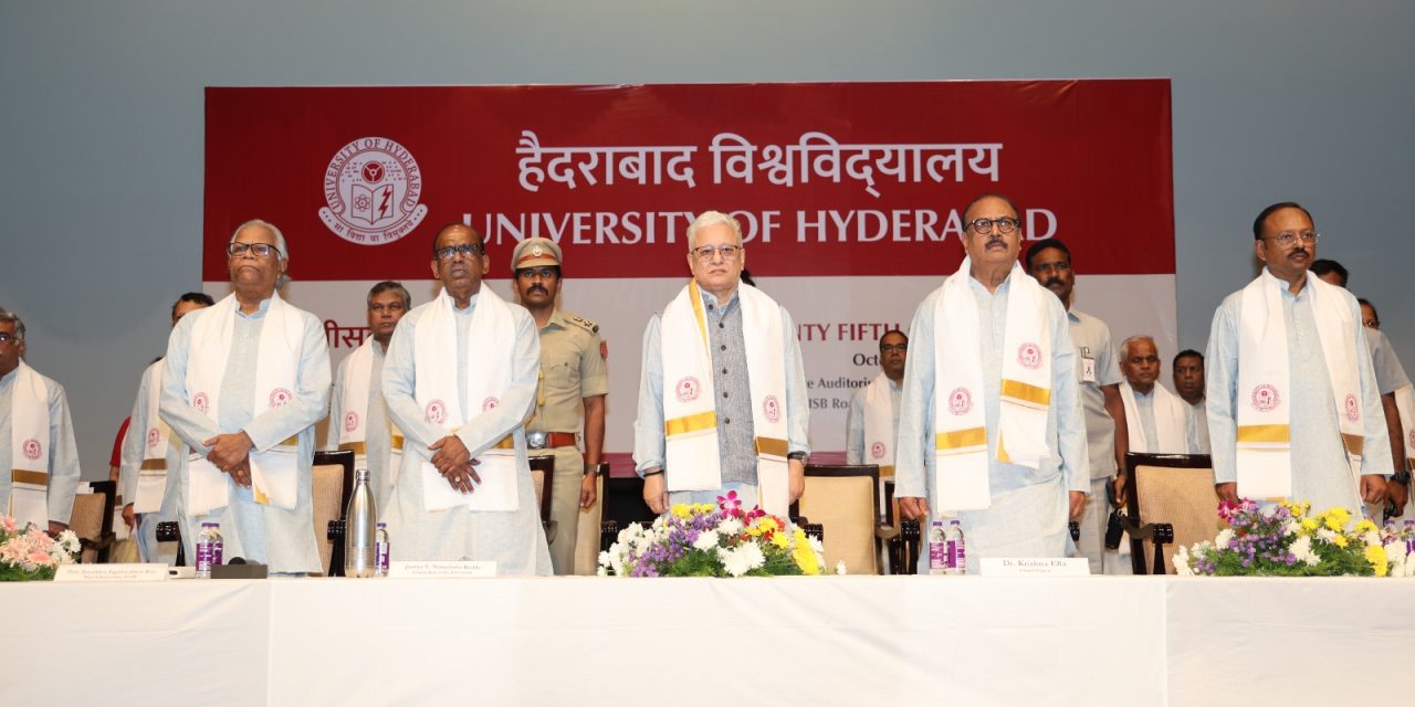 University of Hyderabad Marks Its XXV Convocation with Focus on Innovation and Inclusion