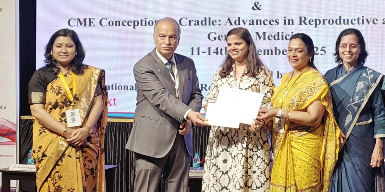 N.J. Chinoy best oral presentation award to Sujata Mishra