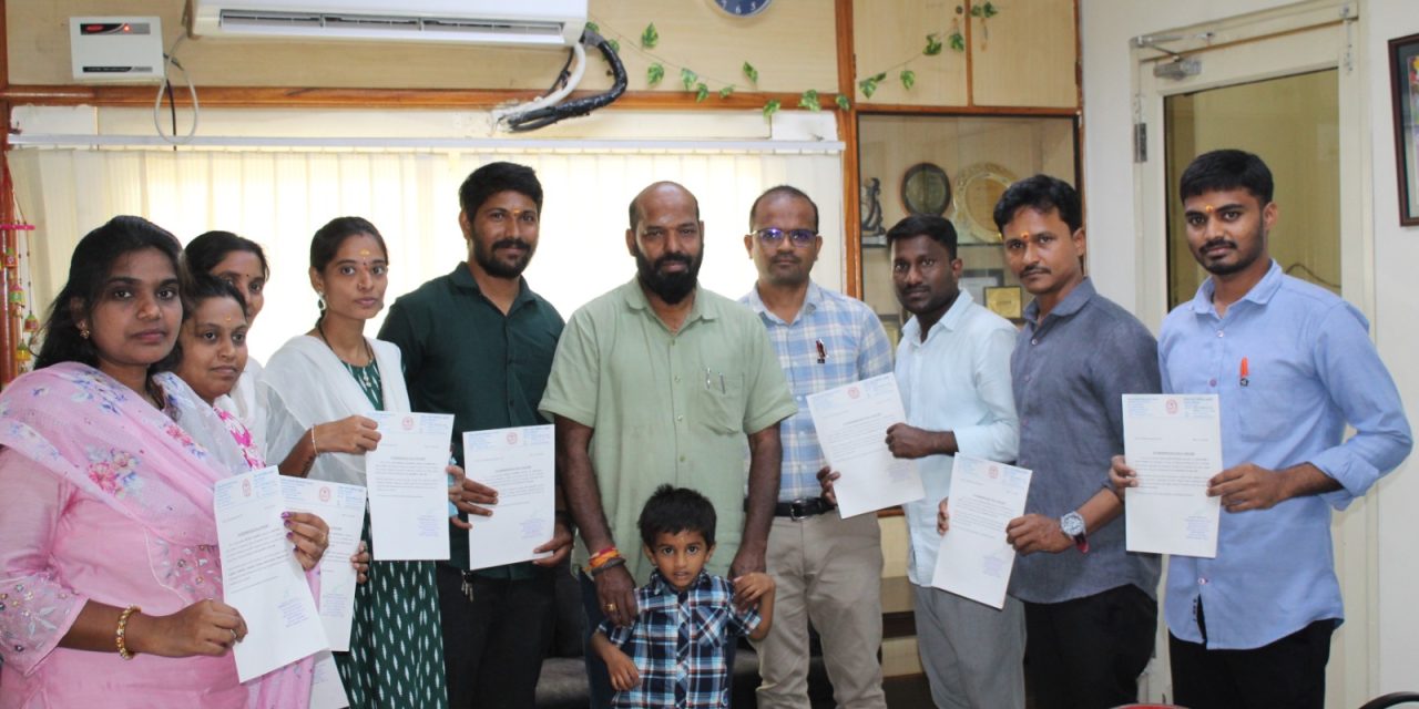 Eight BRAOU Students Complete Professional Internship at Indira Gandhi Memorial Library