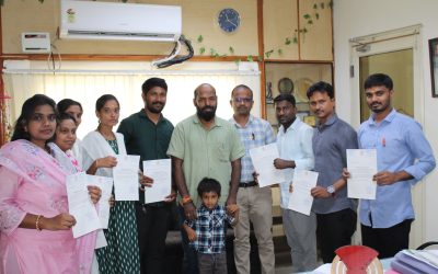 Eight BRAOU Students Complete Professional Internship at Indira Gandhi Memorial Library