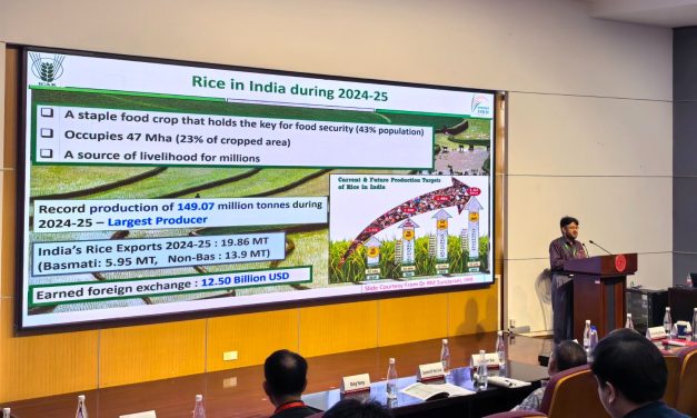 Prof. Irfan Ahmad Ghazi wins “The Best Presentation Award” at the 8th International Conference on Bacterial Blight of Rice in Shanghai, China, showcasing the massive potential of Indian wild rice for climate-resilient farming