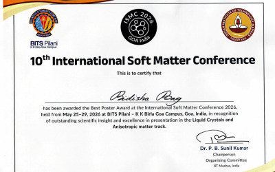 Bidisha Bag Wins Best Poster Award at ISMC 2026