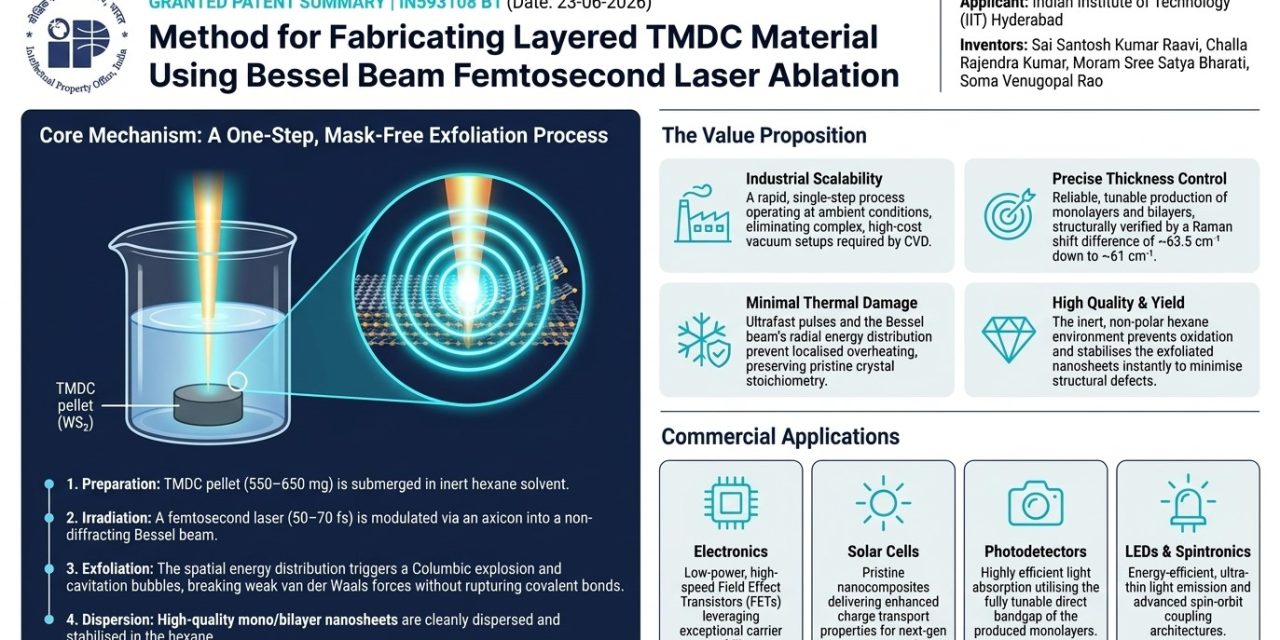 Breaking Barriers at Femtosecond Speed: UoH and IITH Teams Granted Joint Patent for Advanced Nano-Material Fabrication