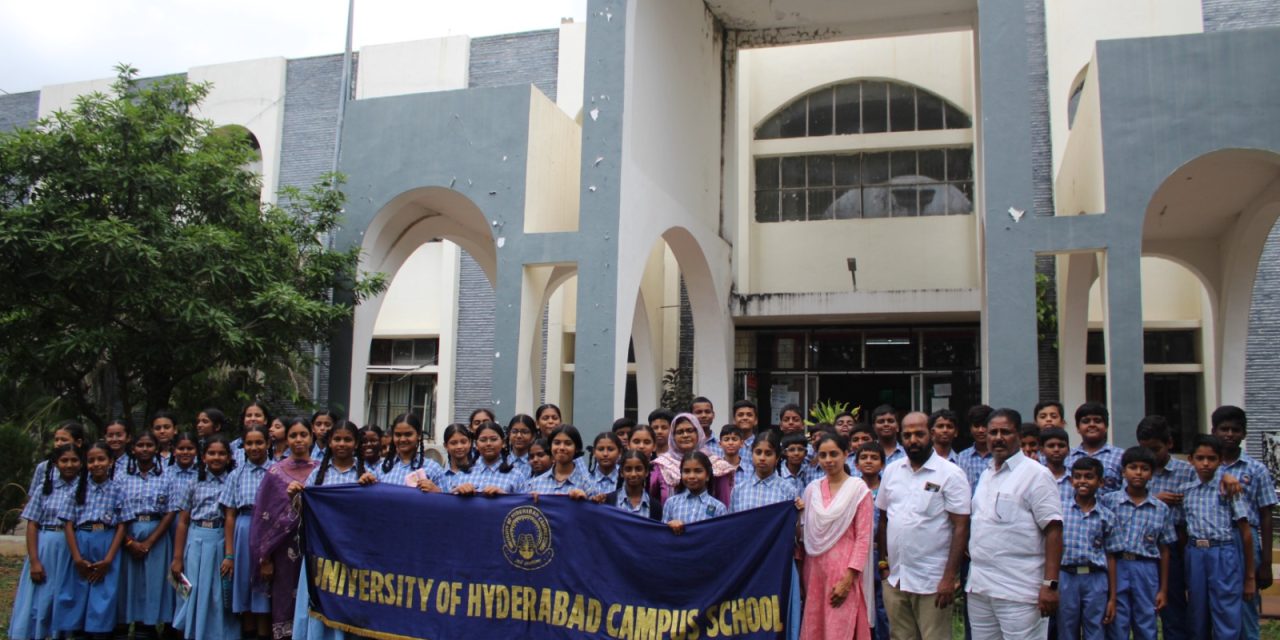 Indira Gandhi Memorial Library Hosts Campus School Students under CBSE Reading Month and Bagless Days Initiative
