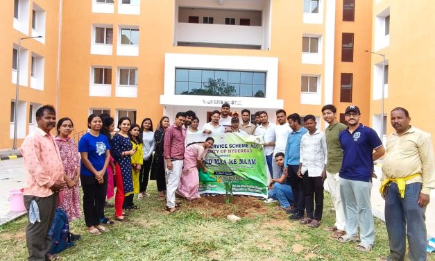 Ek Ped Maa Ke Naam – Planting Hope, Honoring Mothers: UoH NSS Cell Drives Green Revolution on Campus