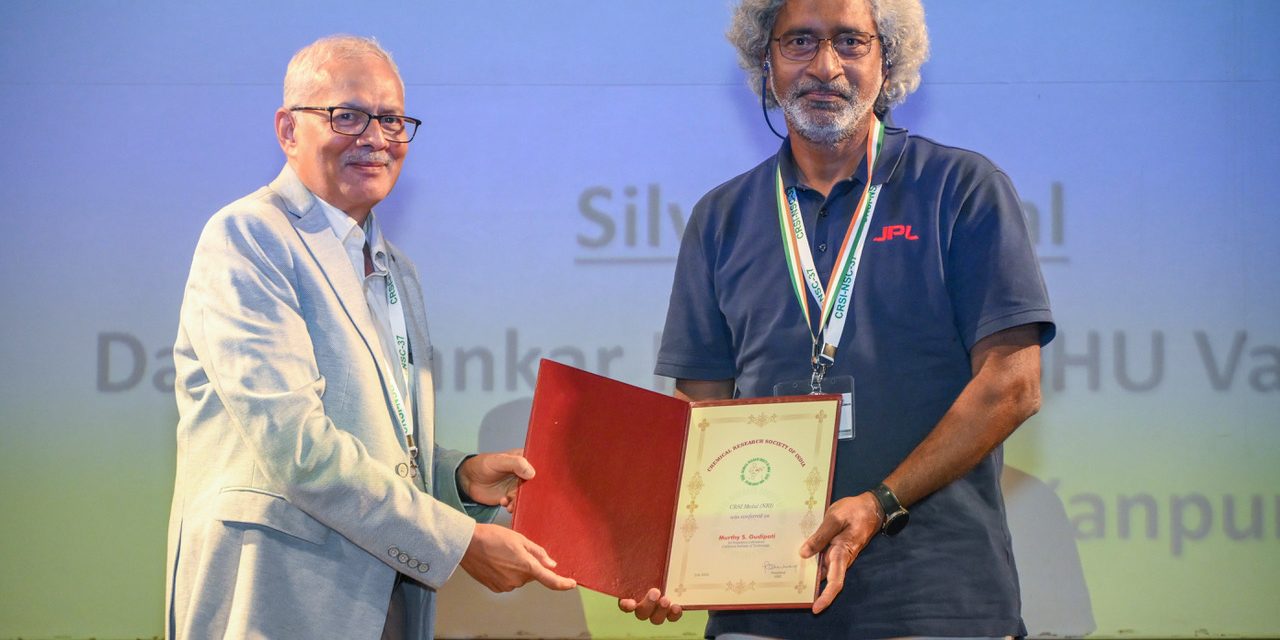Prof. Murthy S. Gudipati, Alumnus & NASA Senior Scientist Wins Prestigious CRSI Medal for Astrochemistry