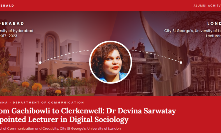 Communication Alumna Dr. Devina Sarwatay Joins City St George’s as Lecturer