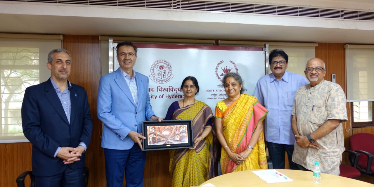 Delegation from University of Tabriz Visits University of Hyderabad to Explore Academic and Research Collaboration