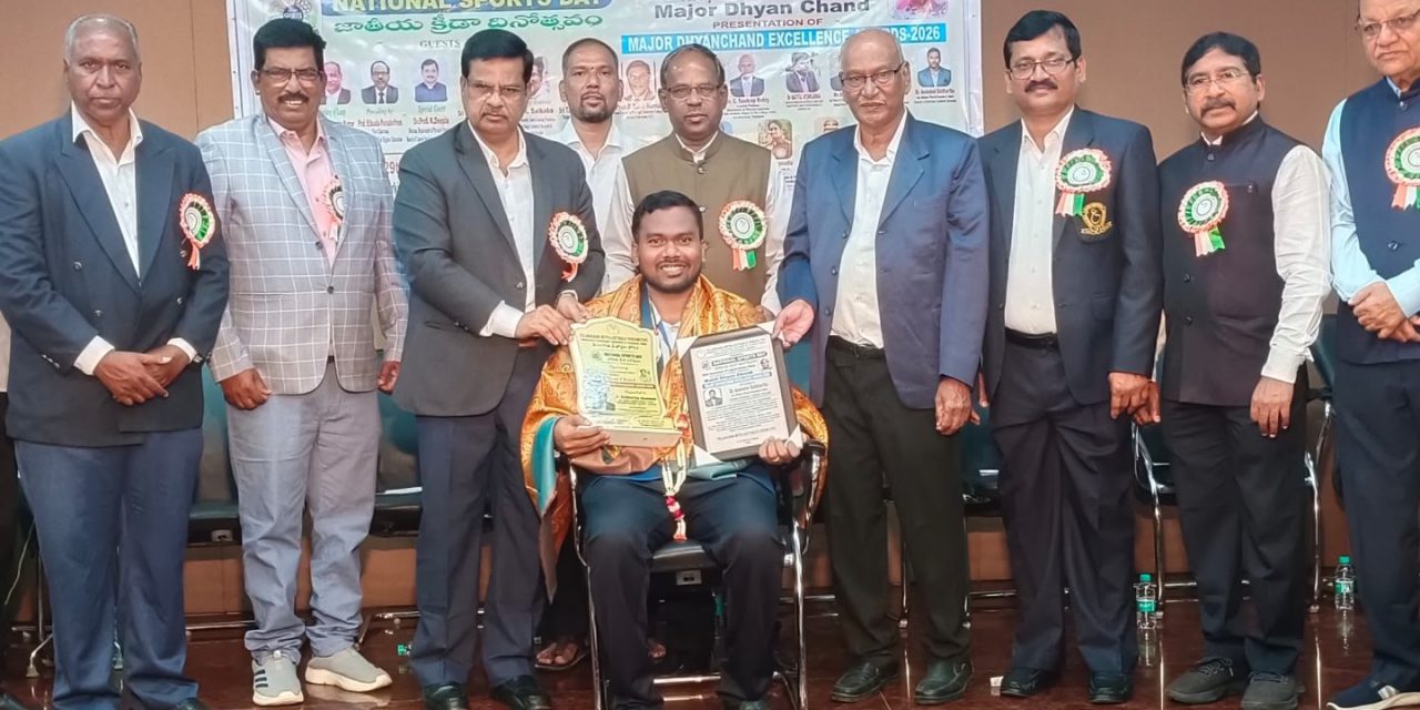 Dr. Siddhartha Anandesi Honoured with Major Dhyan Chand Excellence Award–2026