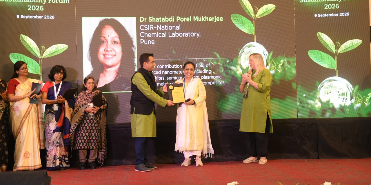 Dr. Shatabdi Porel Mukherjee, an Alumnus wins Prestigious RSC “She Leads Sustainability” Award 2026